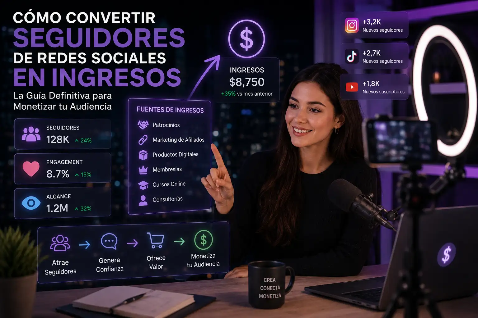 cómo convertir seguidores en ingresos